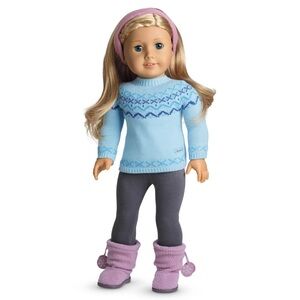 American girl frosty fair isle outfit